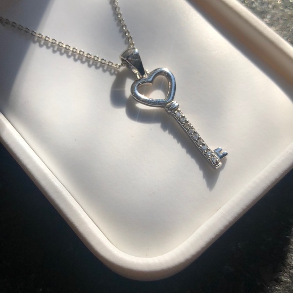 Kay Jewelers Jewelry - Key Heart Necklace with Diamonds